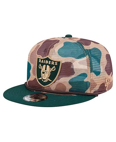 New Era Men's Camo Las Vegas Raiders Duck Camo 9FIFTY Snapback Hat