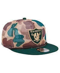 New Era Men's Camo Las Vegas Raiders Duck Camo 9FIFTY Snapback Hat