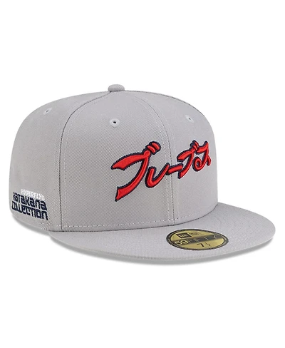 New Era x Hyperfly Men's Gray Atlanta Braves 59FIFTY Fitted Hat