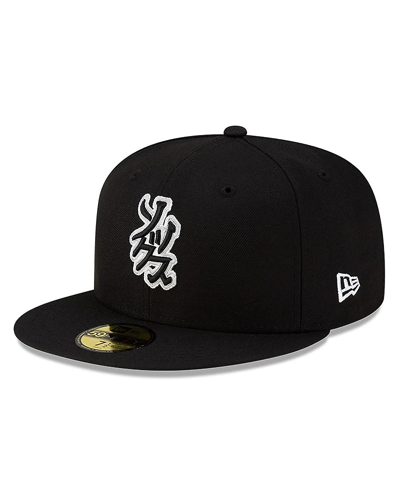New Era x Hyperfly Men's Black Chicago White Sox 59FIFTY Fitted Hat