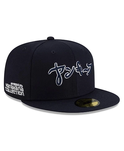 New Era x Hyperfly Men's Navy York Yankees 59FIFTY Fitted Hat
