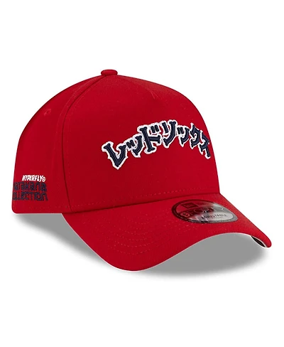 New Era x Hyperfly Men's Red Boston Red Sox A-Frame 9FORTY Adjustable Hat