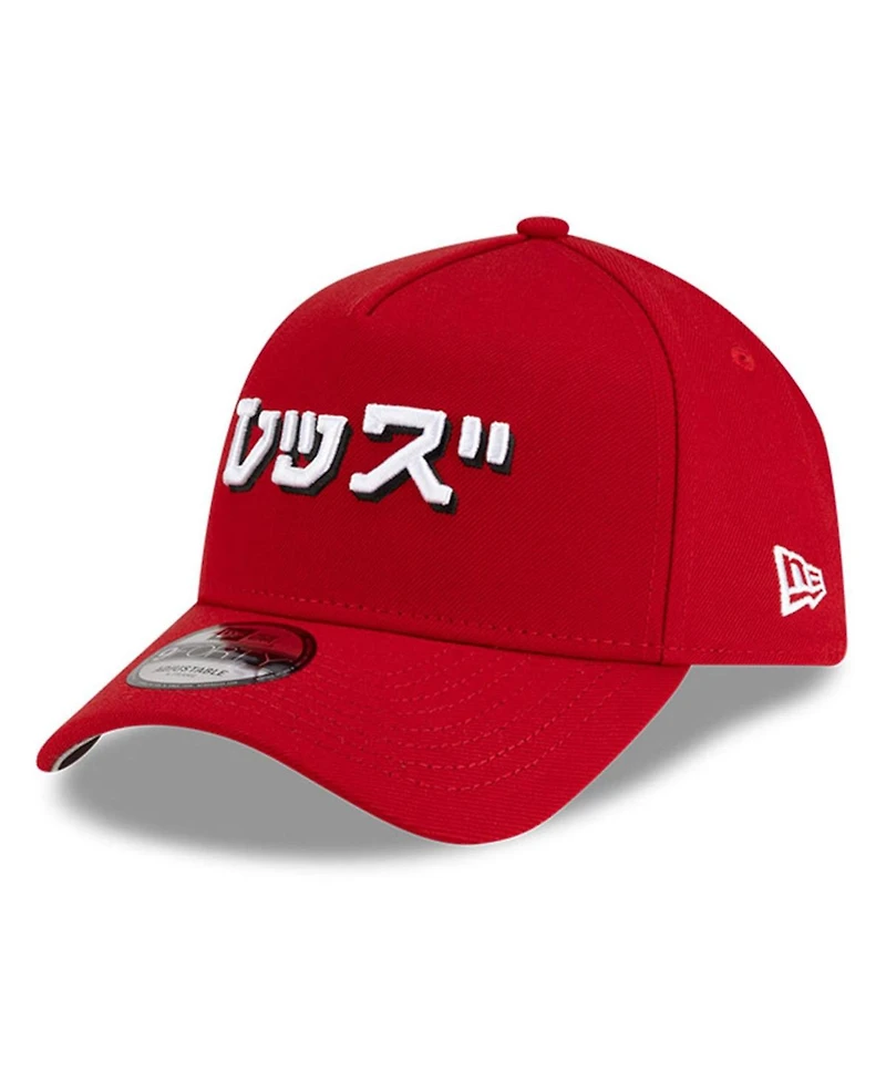 New Era x Hyperfly Men's Red Cincinnati Reds A-Frame 9FORTY Adjustable Hat