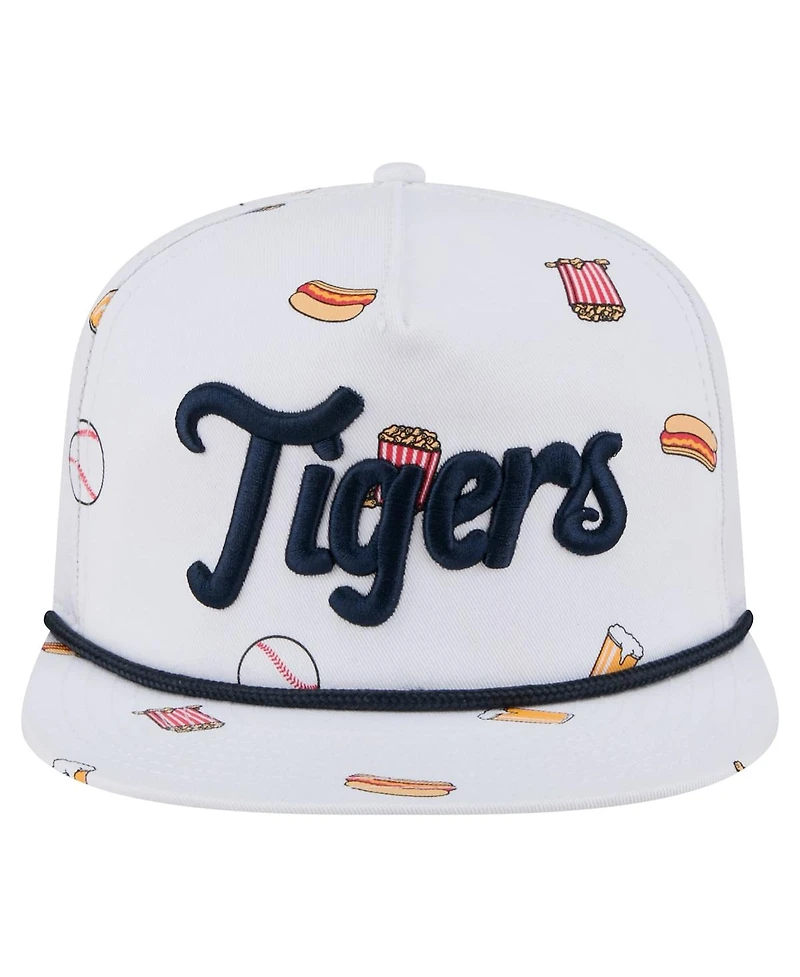 New Era Men's White Detroit Tigers Team Cheer Rope 19TWENTY Adjustable Hat