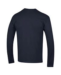 Champion Men's Navy Illinois Fighting Illini Arch Over Logo 2-Hit Long Sleeve T-Shirt