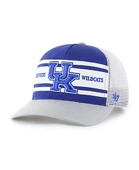 '47 Brand Big Boys and Girls Royal/Gray Kentucky Wildcats Super Stripe Hitch Adjustable Trucker Hat