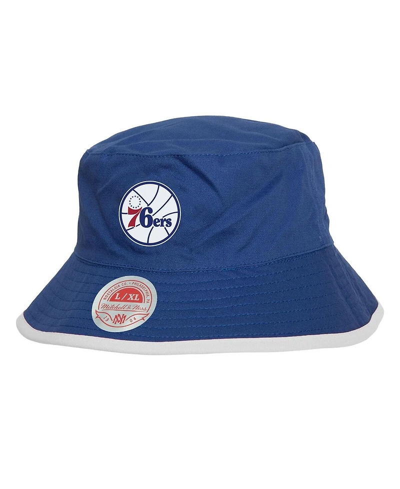 Mitchell & Ness Men's Black Philadelphia 76ers Flip It Reversible Bucket Hat