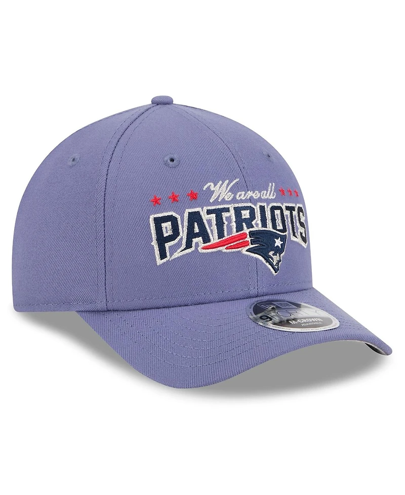 New Era Men's Meadow Blue New England Patriots 2025 Rivalries Collection Team 9FORTY M-Crown Adjustable Hat