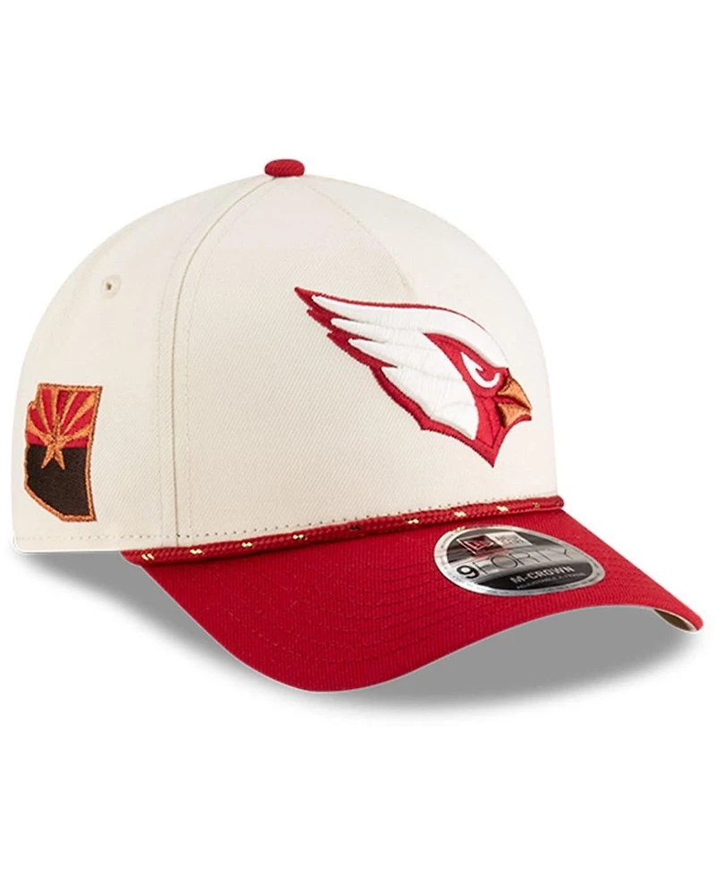 New Era Big Boys and Girls Natural Arizona Cardinals 2025 Rivalries Collection 9FORTY A-Frame Adjustable Hat