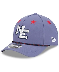 New Era Men's Meadow Blue New England Patriots 2025 Rivalries Collection Sideline A-Frame 9FORTY Adjustable Hat