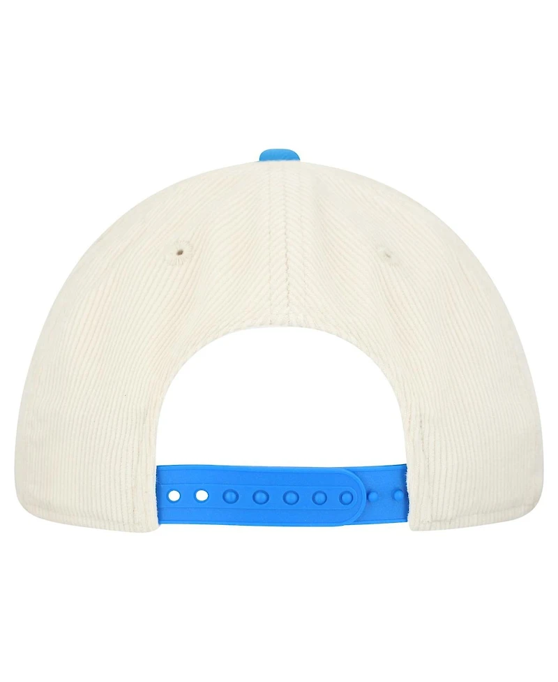 New Era Men's Stone Los Angeles Chargers Loyal Corduroy 9SEVENTY Adjustable Hat