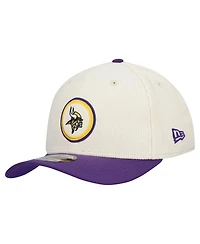 New Era Men's Stone Minnesota Vikings Loyal Corduroy 9SEVENTY Adjustable Hat