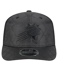 New Era Men's Black Phoenix Suns Quilted 9SEVENTY Trucker Adjustable Hat