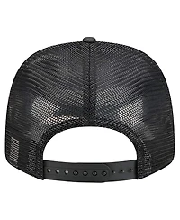 New Era Men's Black Minnesota Timberwolves Quilted 9SEVENTY Trucker Adjustable Hat