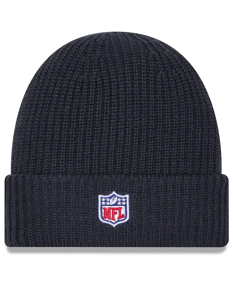 New Era Men's Charcoal Atlanta Falcons 2025 Sideline Cold Weather Cuffed Knit Hat