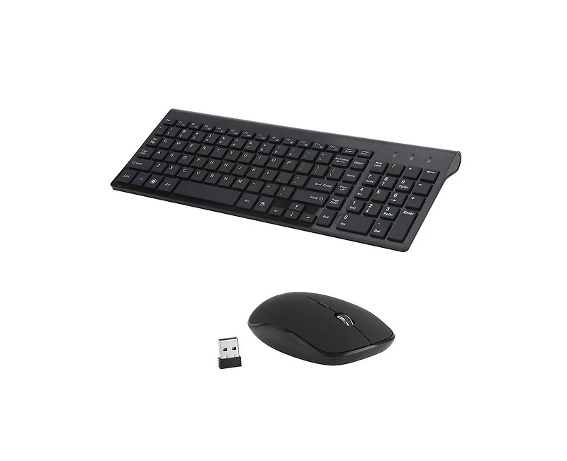 Wireless Keyboard and Mouse Combo - Scissor Ultra-Thin Silent Ergonomic Keyboard with Numeric Keys - 2.4G Receiver for Pc, Laptop