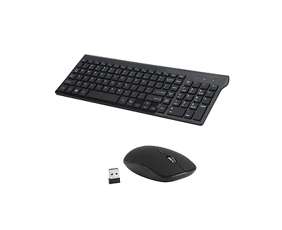 Wireless Keyboard and Mouse Combo - Scissor Ultra-Thin Silent Ergonomic Keyboard with Numeric Keys - 2.4G Receiver for Pc, Laptop