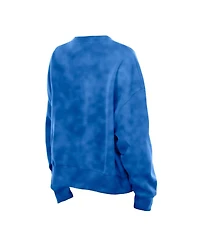 New Era Women's Royal Chicago Cubs Boxy Mineral Wash Dolmen Sleeve Sweatshirt