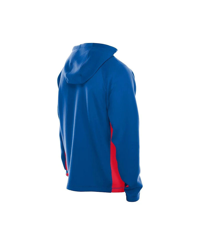 New Era Men's Royal York Giants Combine Authentic Raglan Scuba Full-Zip Hoodie