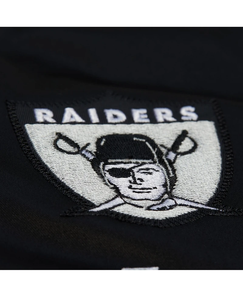 Mitchell & Ness Women's Black Las Vegas Raiders Full-Snap Satin Jacket