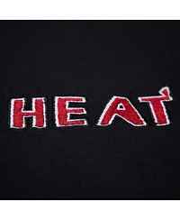 Mitchell & Ness Men's and Women's Black Miami Heat Playmaker Vintage Logo T-Shirt