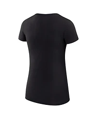 G-iii 4Her by Carl Banks Women's Black Detroit Red Wings Super-Slim Fit Lightweight Team Sport T-Shirt