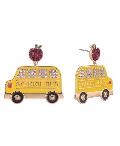 Hallmark Yellow School Bus Earrings