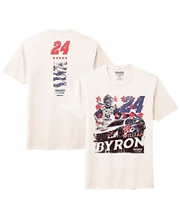 Hendrick Motorsports Team Collection Men's Natural William Byron Liberty University Car T-Shirt