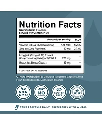 Boron Supplement For Men With Tongkat Ali, 30ct