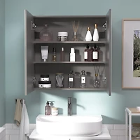 Hauschen Home 24x24 inch Bathroom Wall Cabinet, Saver Storage