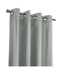 Habitat Bristol Room Darkening Uv Protecion Grommet Curtain Panel for Windows 52" x Grey