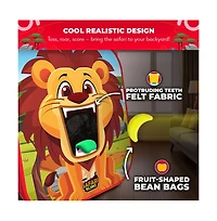 Safari Sling | 2-in-1 Bean Bag Toss Game for Kids | 5-Second Setup Kids Cornhole Game Set | Outdoor Toddler Activities
