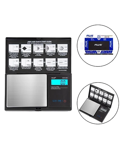american weigh scales Aws 600g Digital Pocket Scales Series, 600g x 0.1g