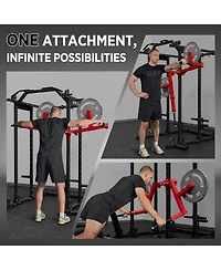 Mikolo Lateral Raise Machine for Squat Rack - Deltoid Trainer with 1" Hole Compatibility