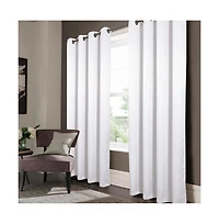 Oliva Gray Nora Embossed Blackout Grommet Panel