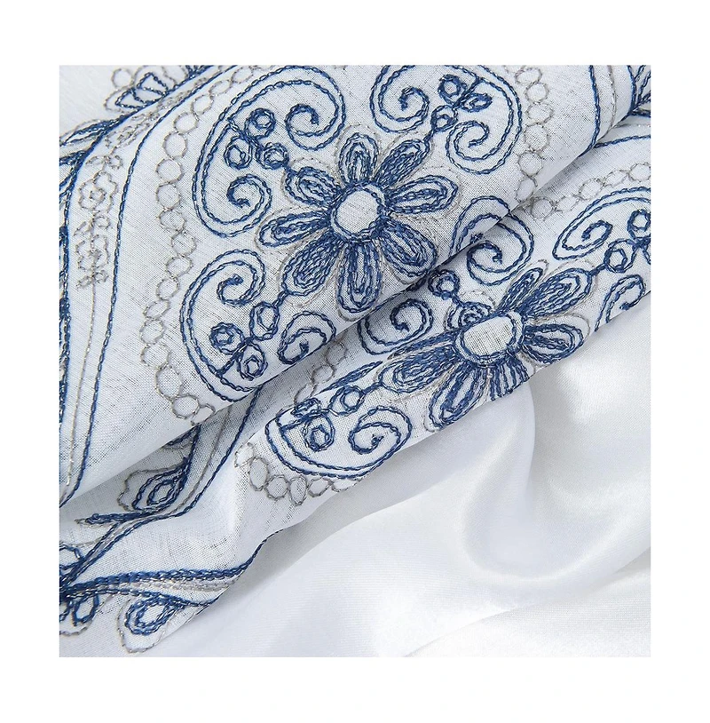 Oliva Gray Arcadia Embroidered Panel