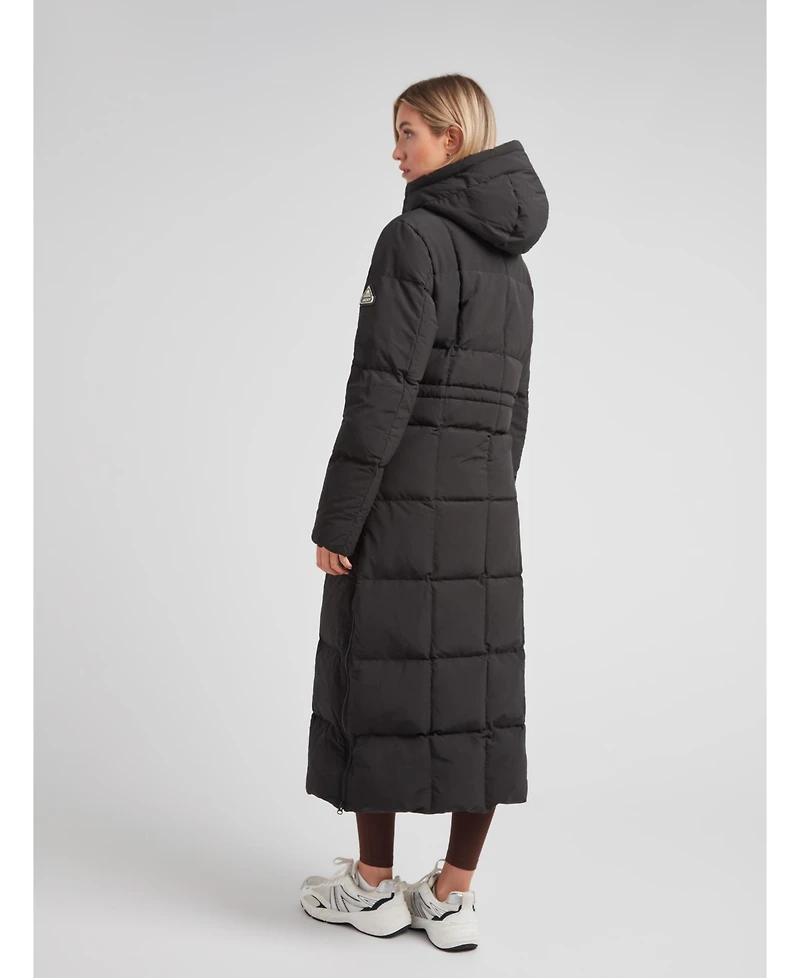 JACK1T Women's Black Star Extra Long Down Coat