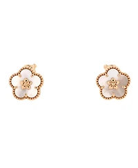 Pre-Owned Van Cleef & Arpels Lucky Spring Plum Blossom Stud Earring