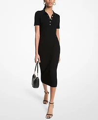 Michael Kors Women's Polo Collar Midi Dress