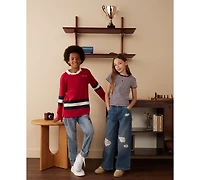 Tommy Hilfiger Boys 2T-7 Varsity Long Sleeve Polo Shirt