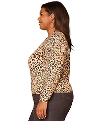 Democracy Plus Long-Sleeve Sequin Embroidery Sweater