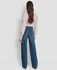Dkny Jeans Women's High-Rise Wide Leg