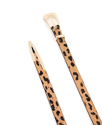 Ettika Cheetah Liquid Metal Western Belt