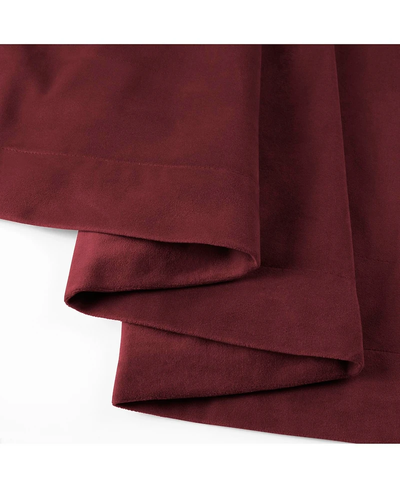 Half Price Drapes Burgundy Signature Velvet Blackout Curtain
