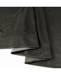 Half Price Drapes Gunmetal Grey Signature Velvet Blackout Curtain
