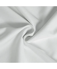 Half Price Drapes Off White Grommet Performance Linen Hotel Blackout Curtain