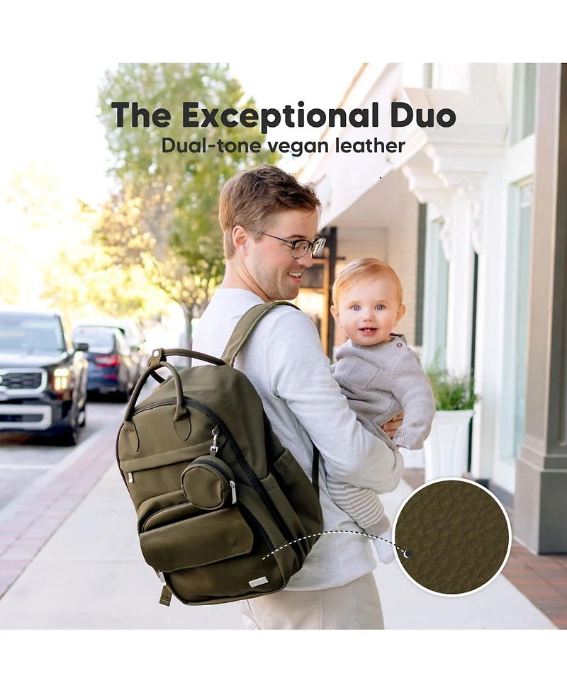 KeaBabies Play Diaper Bag Backpack Comes with Portable Changing Pad, Baby for Mom, Travel Essential