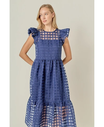 English Factory Women's Organza Midi Dress