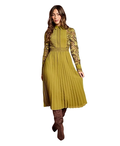 Coast Women's Long Sleeve Midi Shirt Dress