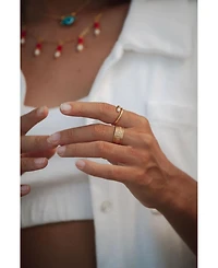 Ottoman Hands Avalon Pearl Stacking Ring
